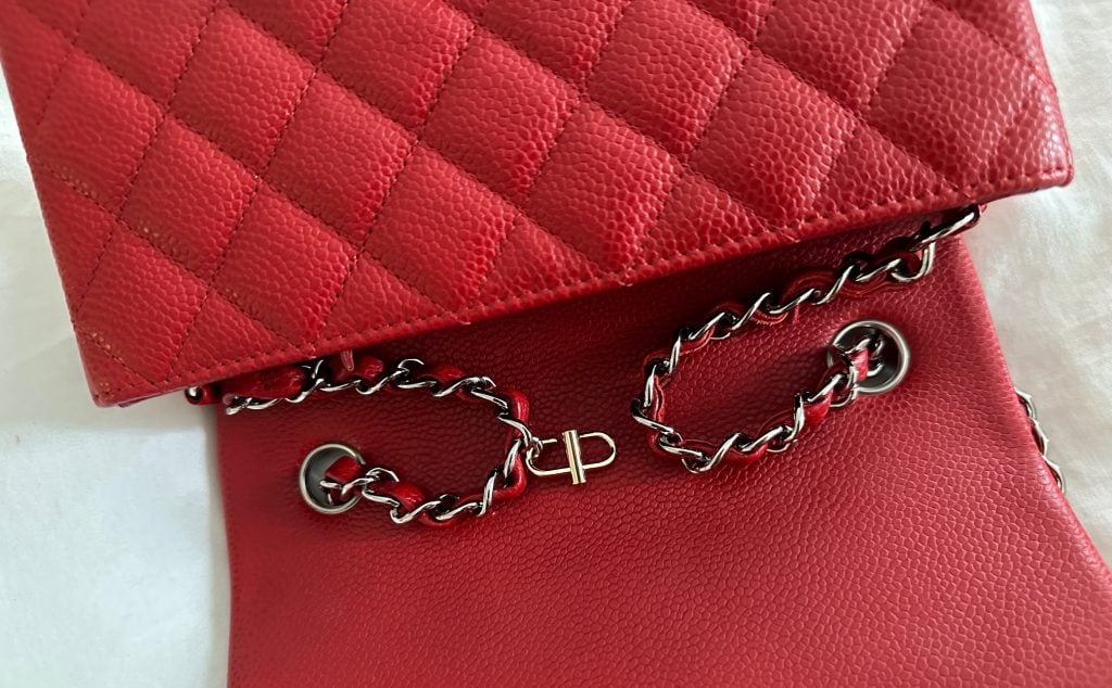 chanel purse wallet on chain strap clip shortening hack