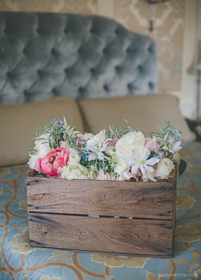 boston library wedding flowers