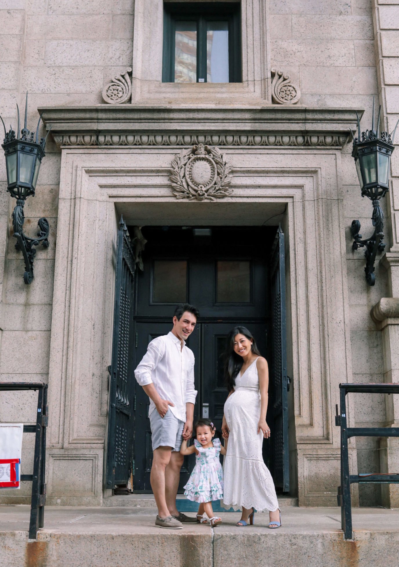 boston public library wedding anniversary maternity photos