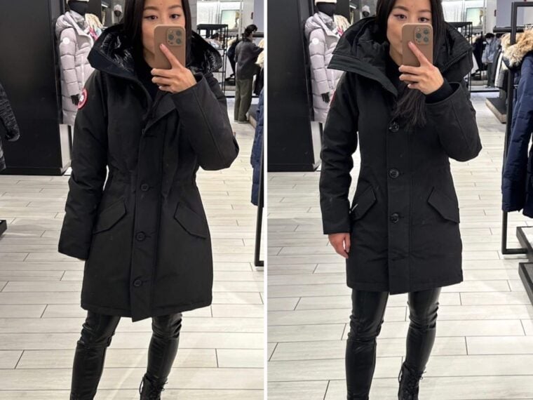 Canada Goose Rossclair petite try on review