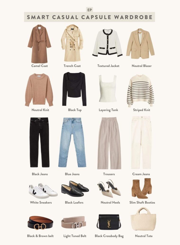 feat. image smart casual capsule wardrobe