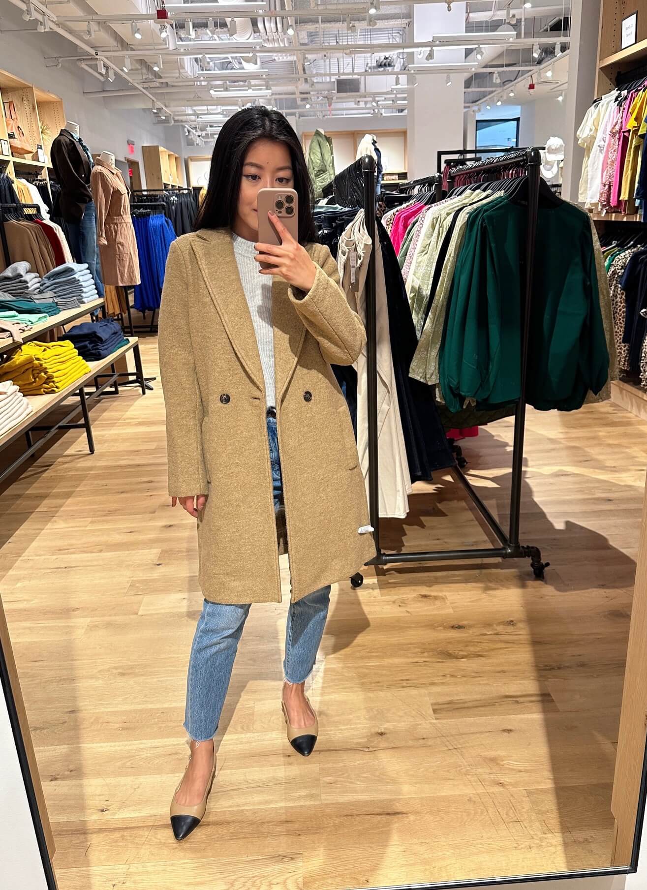 J.Crew Daphne topcoat in Italian boiled wool petite review