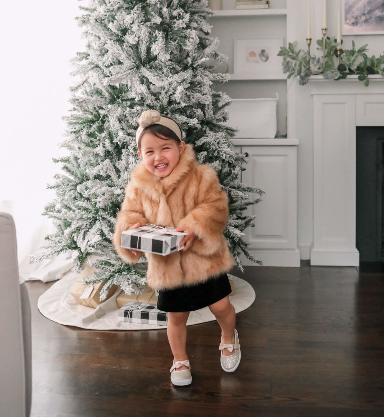 toddler girls faux fur coat dressy jacket