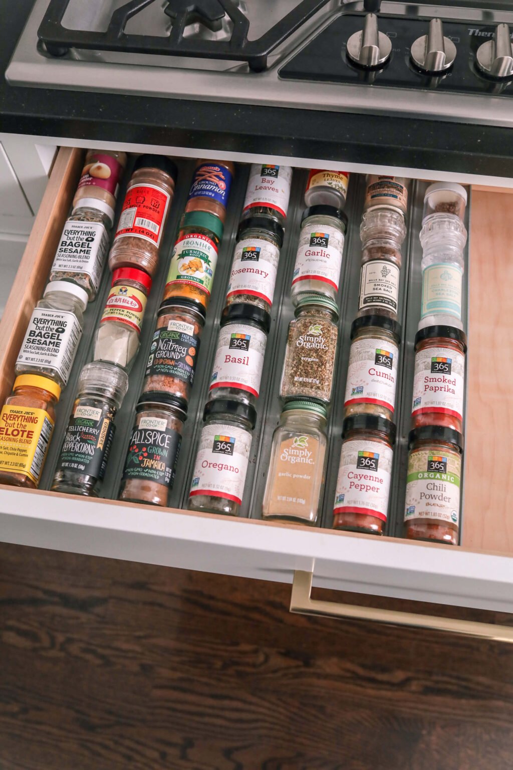 shallow spice drawer organizer liner