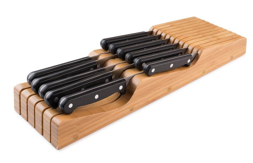 Kitchen Organization in drawer knife block