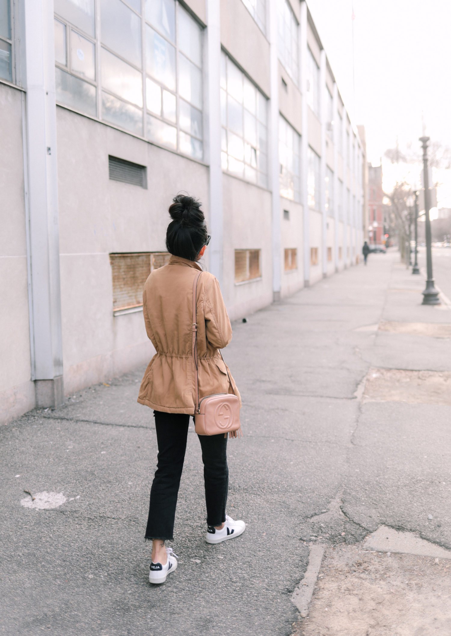 utility army military khaki jacket petite