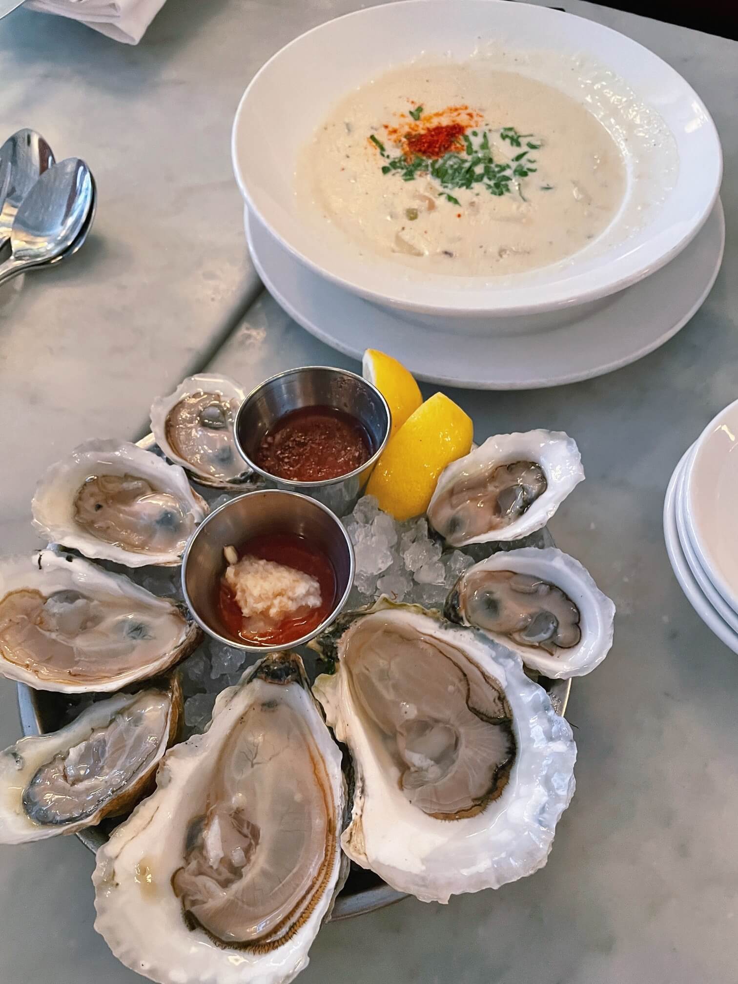 Saltie Girl Boston clam chowder