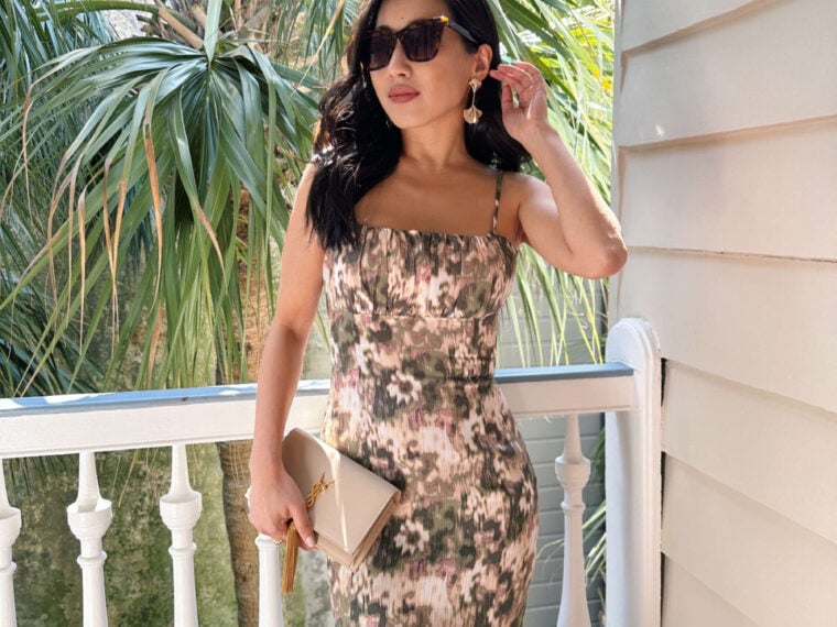 spring floral wedding guest dress nordstrom petite