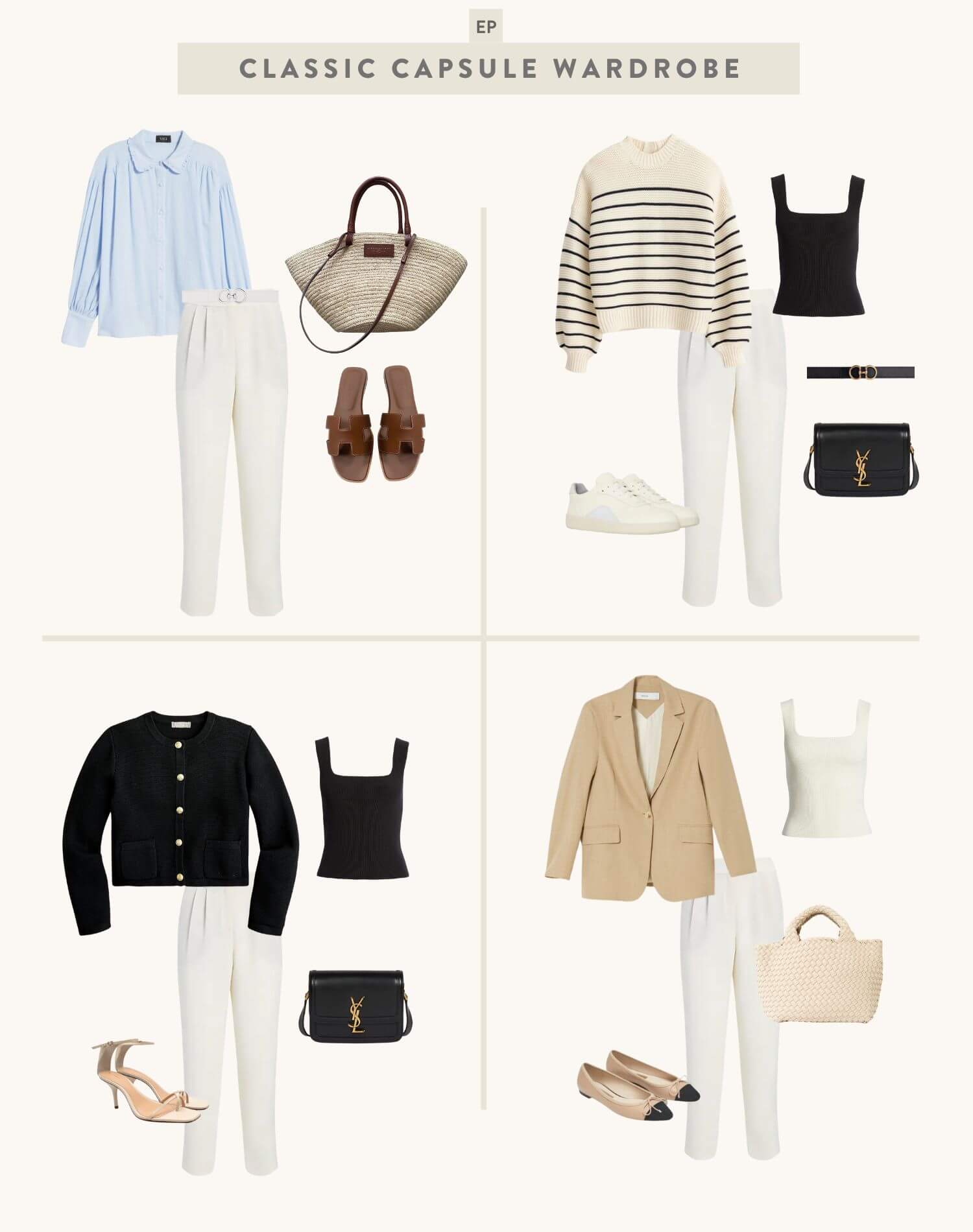 business casual summer capsule wardrobe