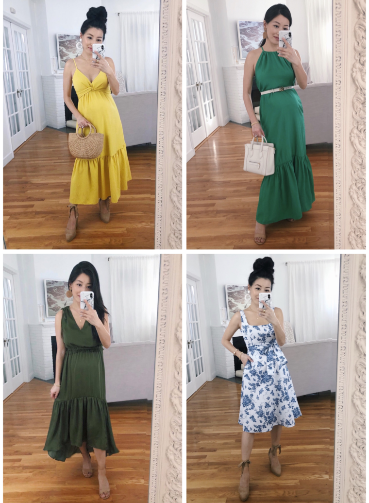 sale maxi dresses banana republic petite fashion blog