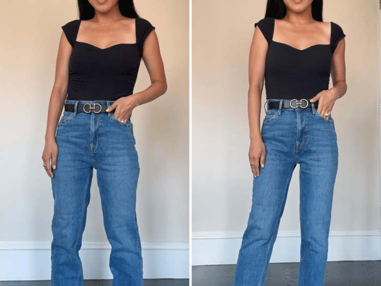 no sew jean hem tutorial