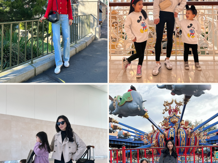 disney family trip travel mom outfits with kids