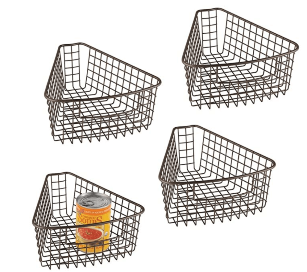 lazy susan divider baskets