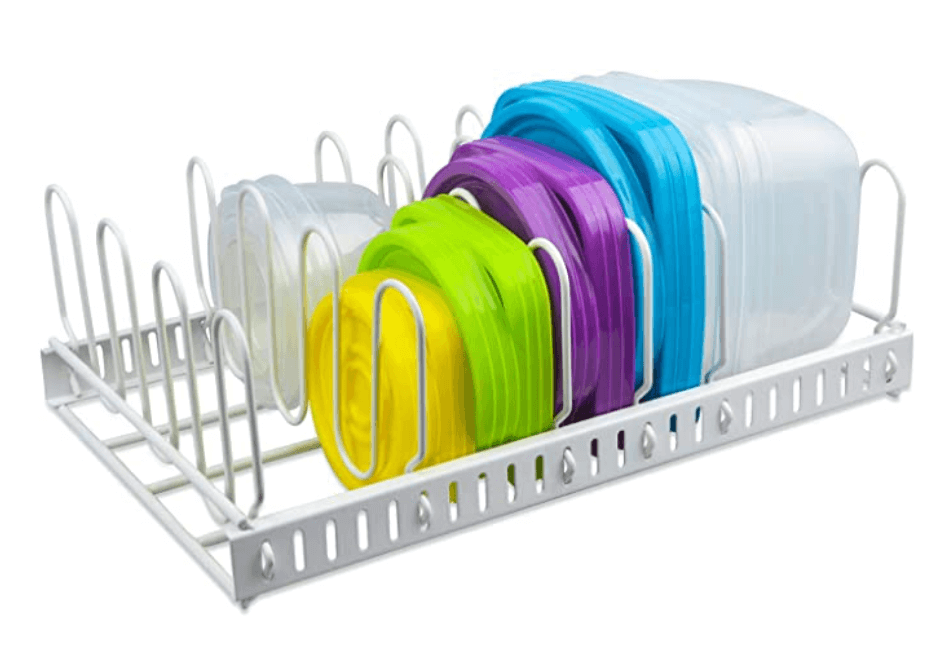 Tupperware lid organizer